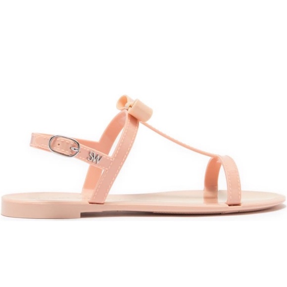 NEW Stuart Weitzman Mellie Bow Jelly Sandal - Picture 5 of 7